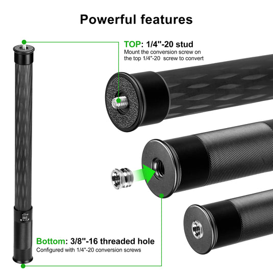 FANAUE Gimbal Extension Pole Carbon Fiber Extension