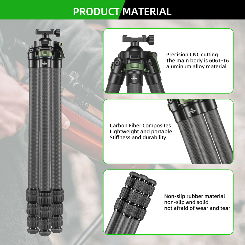 Load image into Gallery viewer, FANAUE Shooting Tripod (ST-30 ST-45 ST-65)with Durable Aluminum and Carbon Fiber Frames