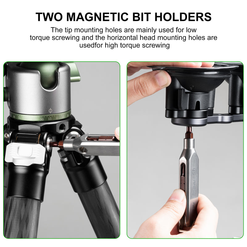 Load image into Gallery viewer, FANAUE Titanium Pocket Screwdriver, Precision Screwdriver Set, Professional Grade Magnetic Repair Tool Kit for Electronics.