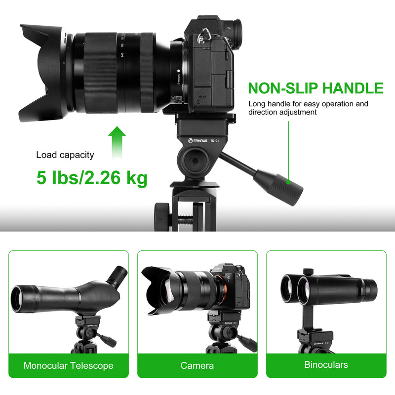 Load image into Gallery viewer, FANAUE Car Window Mount for Spotting Scope Binoculars, Vehicle Car Window Mount for Tripod Head Adapter Hunting Scouting