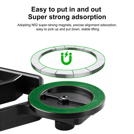 Magnetic Universal Spotting Scope Phone Adapter, Fits 2.16" Eyepiece Max(Only Available for iPhone)