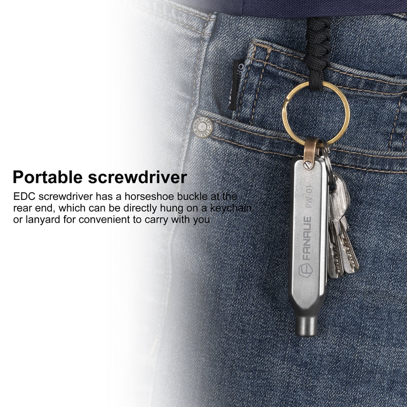 Load image into Gallery viewer, FANAUE Titanium Pocket Screwdriver, Precision Screwdriver Set, Professional Grade Magnetic Repair Tool Kit for Electronics.