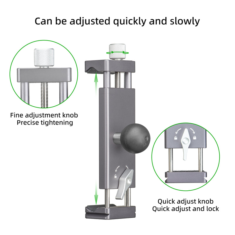 Load image into Gallery viewer, FANAUE Universal Holder for 3.7”-9” Tablets Compatible with Two B 1” Size Round Ball Bases for iPad