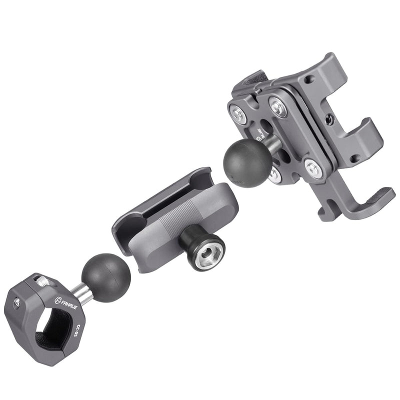 Load image into Gallery viewer, FANAUE Motorcycle Phone Mount Adapter with Shock Absorption Anti-Theft Function