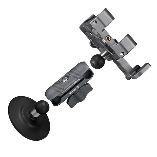 FANAUE Stick-on Suction Cup Base Car Phone Holder suit for Mounting on Car Dashboards
