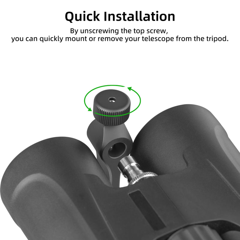 Load image into Gallery viewer, FANAUE Quick Release Binocular Tripod Adapter,Compatible with Arca Ball Head and 1/4 Thread Head