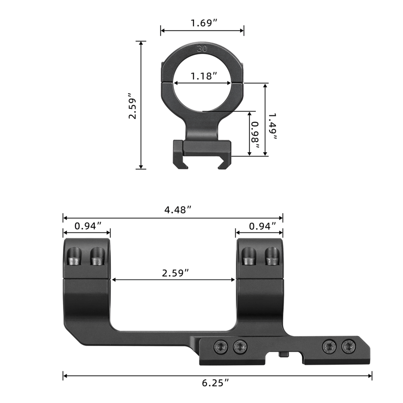 Load image into Gallery viewer, FANAUE One Piece Scope Mount 30mm 0MOA Mounts For Rifle Sight For Picatinny Rail Precision Shooting Hunting Sights Accessories