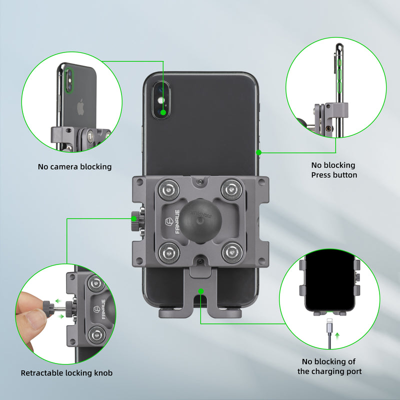 Load image into Gallery viewer, FANAUE CPC-09 Phone Mount with 1" Ball Suitable for 5.5-7‘’Smartphones