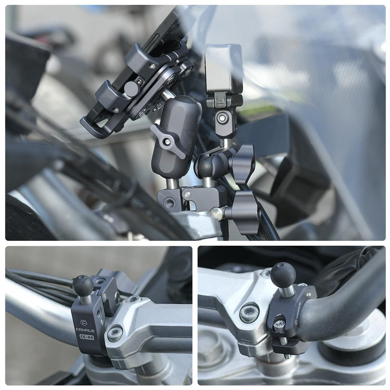 Load image into Gallery viewer, FANAUE B-17 Aluminum 17mm Ball Head Adapter with 1/4 inch Thread