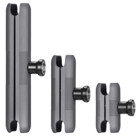 FANAUE Aluminum Anti-Theft Double Socket Arm suit fits Industry All Standard 25.4mm Ball