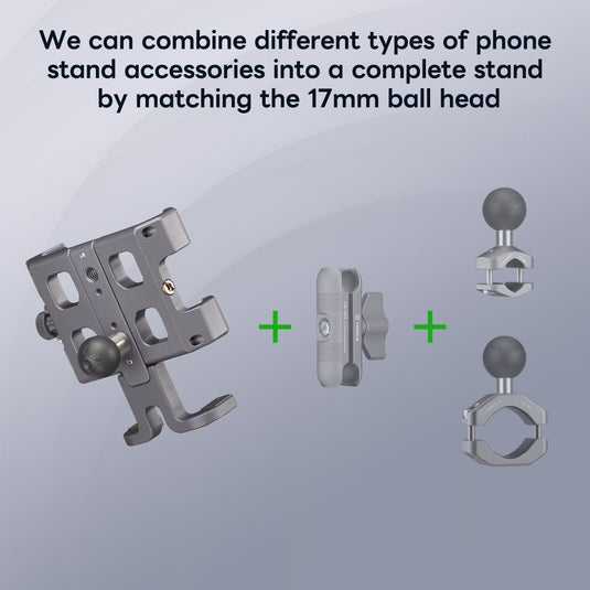 FANAUE CPC-0917 Phone Holder with 17mm Ball Suitable for 5.5-7‘’Smartphones