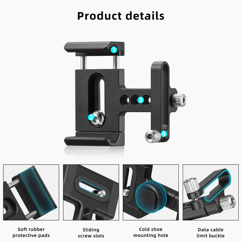 Load image into Gallery viewer, FANAUE SSD Mount Bracket SSD Holder for Samsung T5/T7 SSD, SanDisk SSD, SanDisk SSD T5/T7/T2, Compatible with SmallRig Cage for BMPCC 6K Pro - 3272