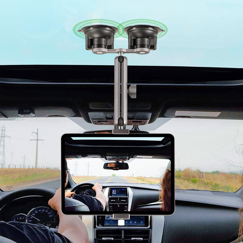 Load image into Gallery viewer, FANAUE Twist Lock Suction Cup Base Compatible Windshield Car Tablet Mount 360 Degree Rotation For RAM MOUNTS