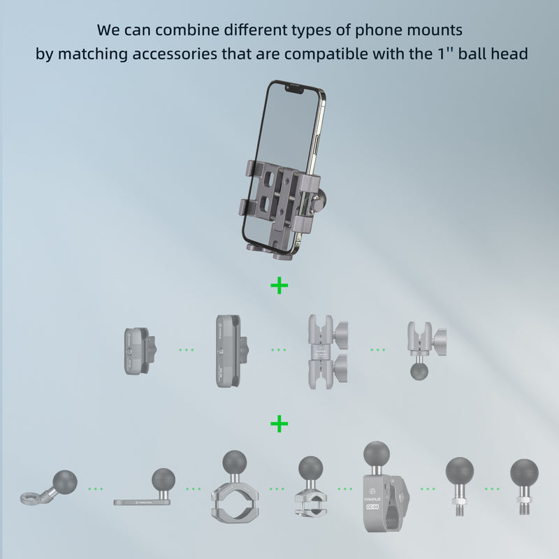 Load image into Gallery viewer, FANAUE CPC-09 Phone Mount with 1" Ball Suitable for 5.5-7‘’Smartphones