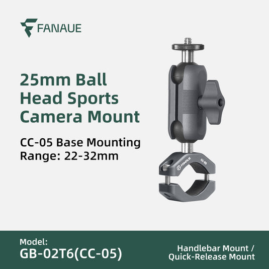 FANAUE GB-02T Action Camera Mount / Universal Action Camera Holder