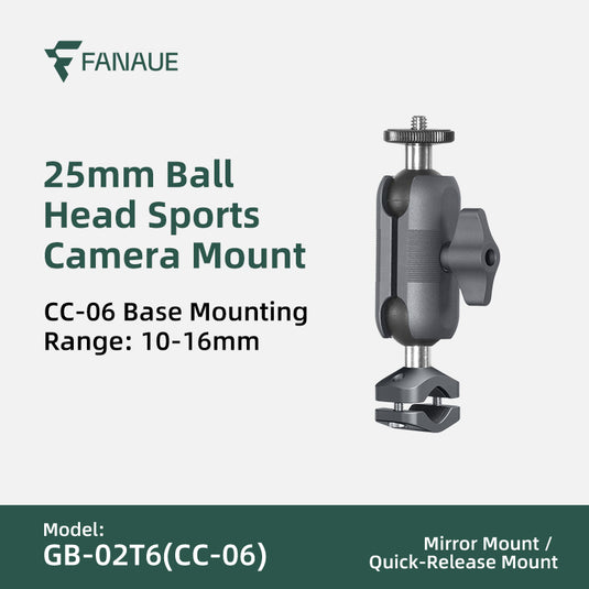 FANAUE GB-02T Action Camera Mount / Universal Action Camera Holder