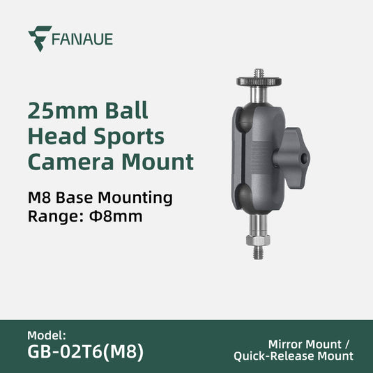 FANAUE GB-02T Action Camera Mount / Universal Action Camera Holder