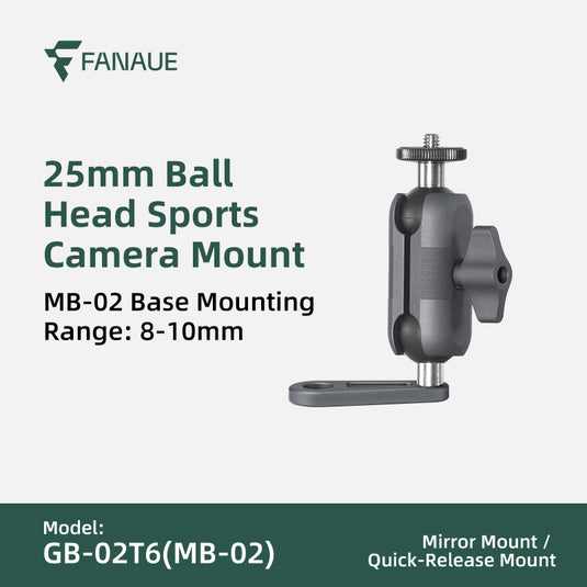 FANAUE GB-02T Action Camera Mount / Universal Action Camera Holder