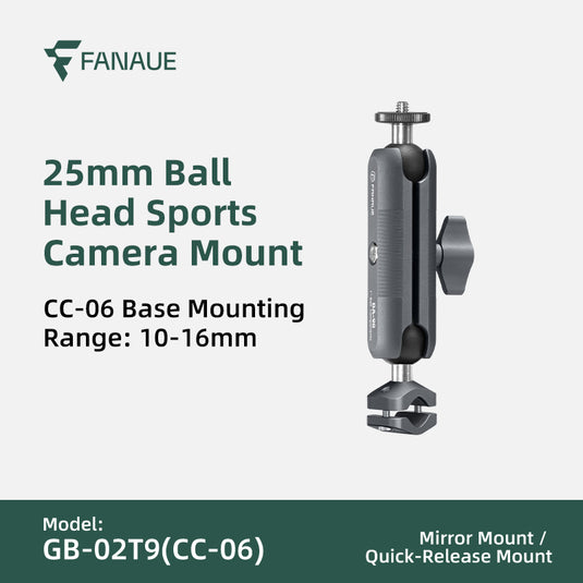 FANAUE GB-02T Action Camera Mount / Universal Action Camera Holder