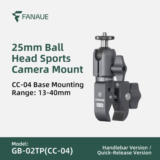 FANAUE GB-02T Action Camera Mount / Universal Action Camera Holder