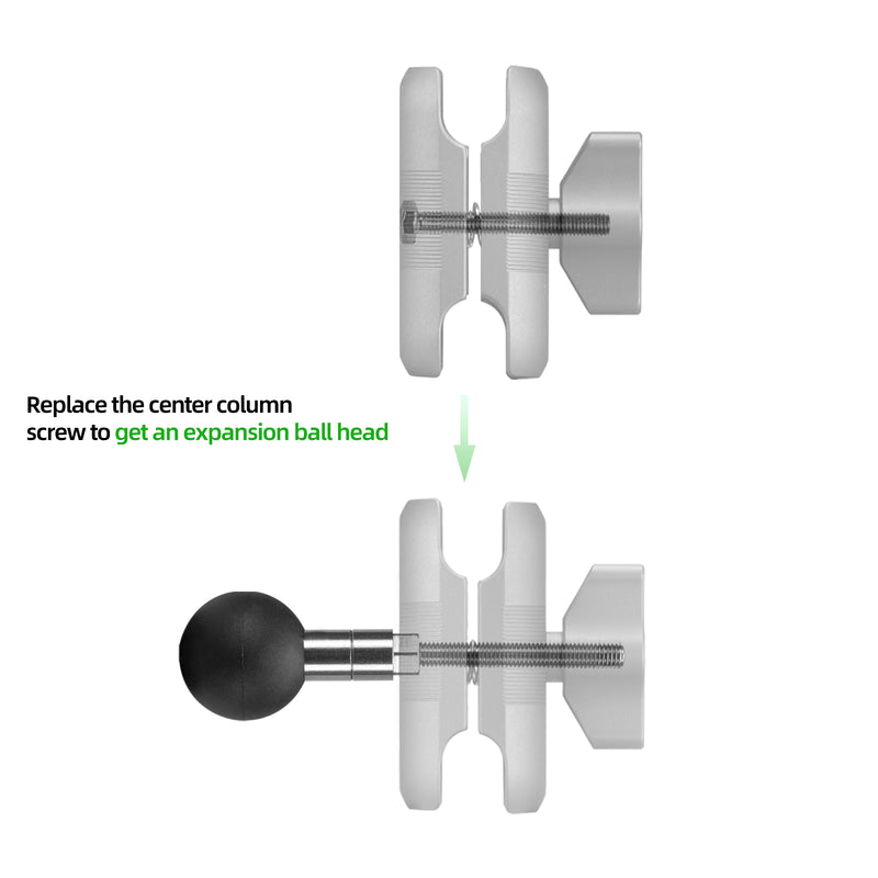 Load image into Gallery viewer, FANAUE M5 1" Ball Assembly with M5 X 0.8 Threaded Post,DA-60 DA-90 Double Socket Arm Screw Replacement Assemblies