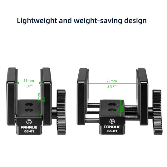 FANAUE GS-01 Arca Swiss Hunting Tripod Clamp with Quick Release Plate for Enhanced Accuracy in Hunting and Shooting