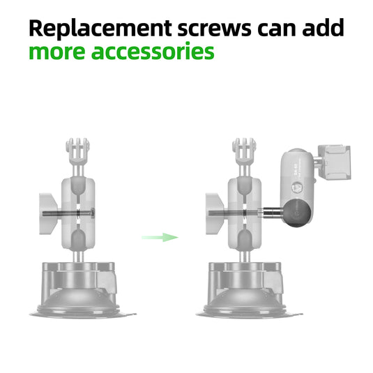 FANAUE M5 1" Ball Assembly with M5 X 0.8 Threaded Post,DA-60 DA-90 Double Socket Arm Screw Replacement Assemblies