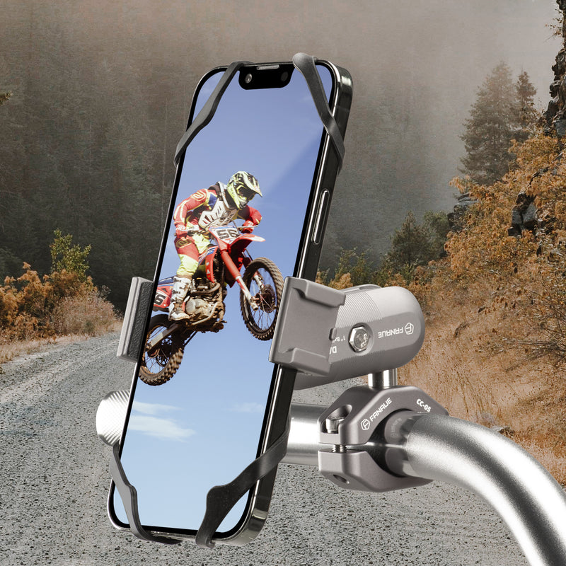 Load image into Gallery viewer, FANAUE Handlebar U-Bolt Base for Rails 0.85" to 1.14" in Diameter CC-05 Rod Clamp with B Size 1" Ball For RAM Mounts