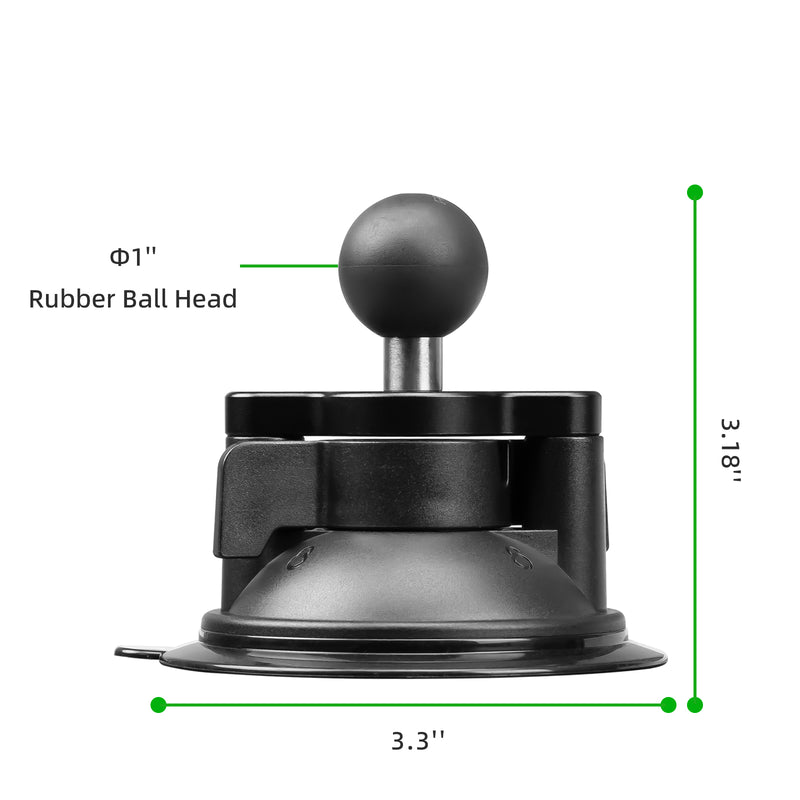 Load image into Gallery viewer, FANAUE Mount Twist-Lock Suction Cup Base with Vehicle Windshields SC-01 B Size 1" Ball for RAM Mounts