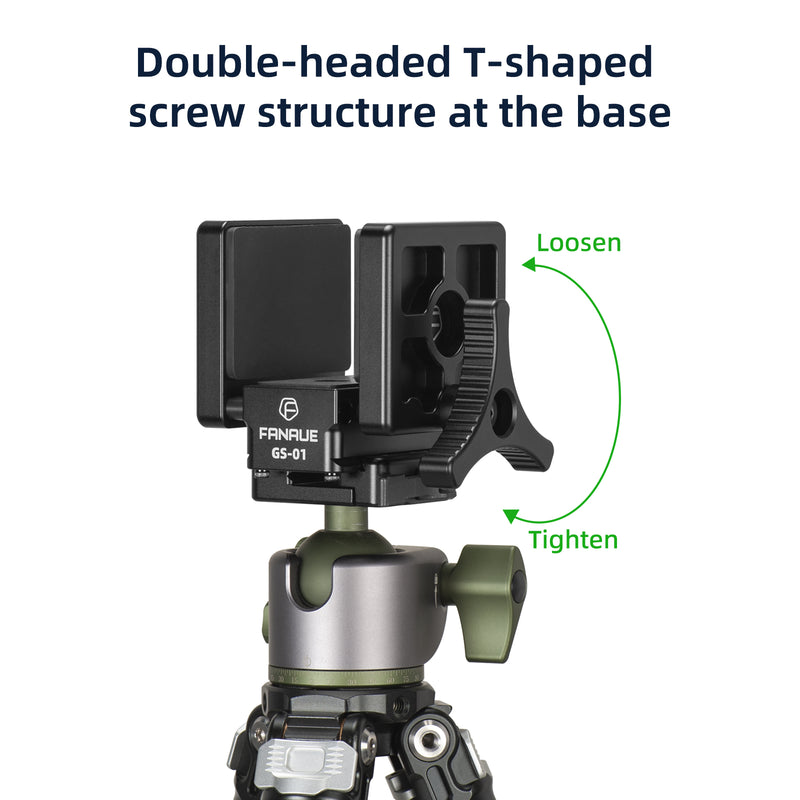 Load image into Gallery viewer, FANAUE GS-01 Arca Swiss Hunting Tripod Clamp with Quick Release Plate for Enhanced Accuracy in Hunting and Shooting