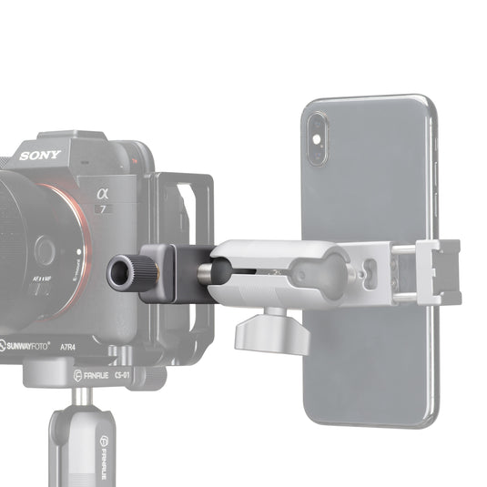 FANAUE CS-01 Arca Swiss/RRS Clamp with 1" Ball Adapter and 1/4" Screw for Professional Camera L Bracket Quick Release L Plate