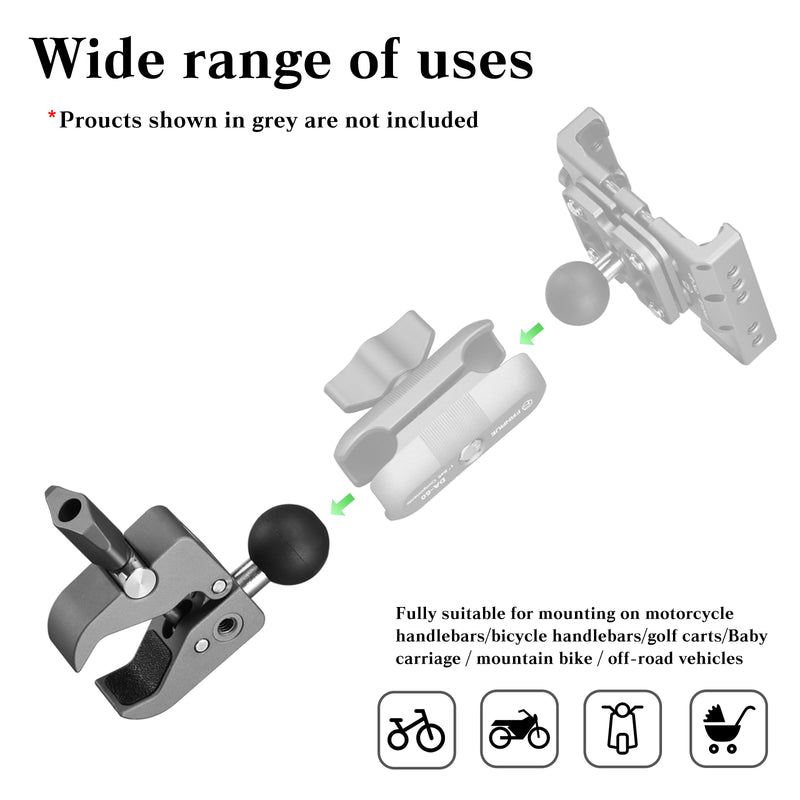 Load image into Gallery viewer, FANAUE CC-04 Strong rod Clamp with Detachable 1" Ball Head