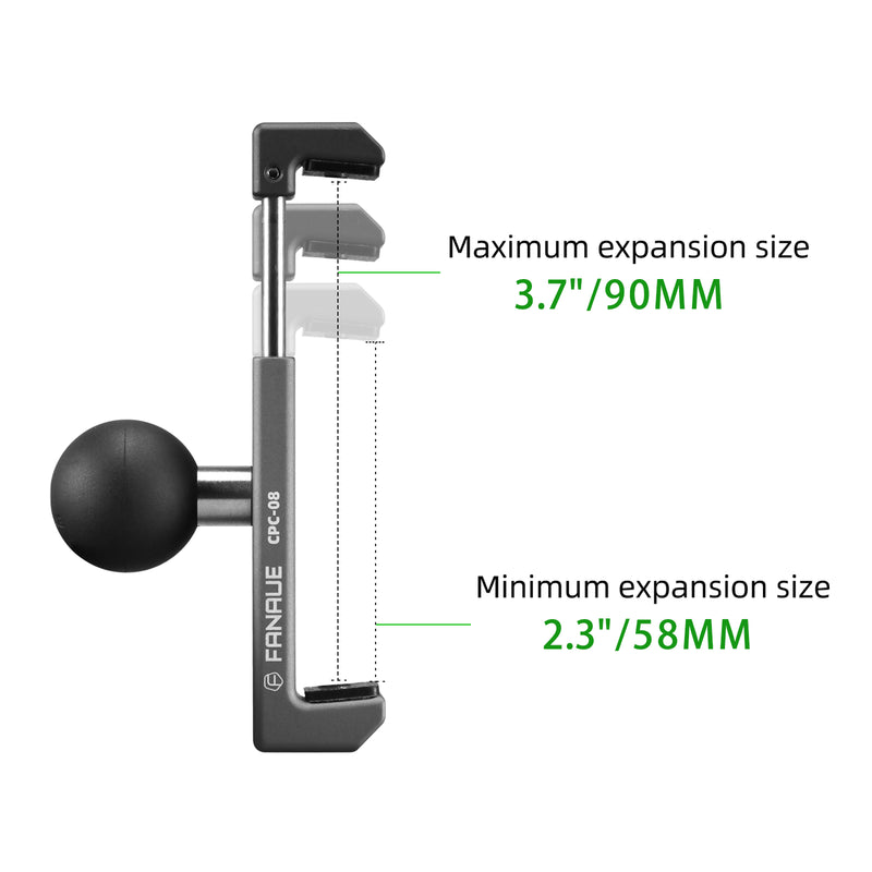 Load image into Gallery viewer, FANAUE CPC-08 Cell Phone Holder with Detachable 1" Ball Head and Tether