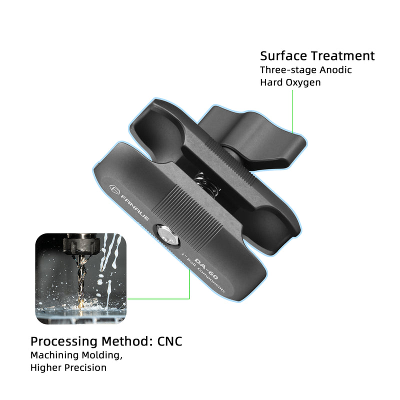 Load image into Gallery viewer, FANAUE DA-60 Double Socket Arm with Dual 1" Ball sockets