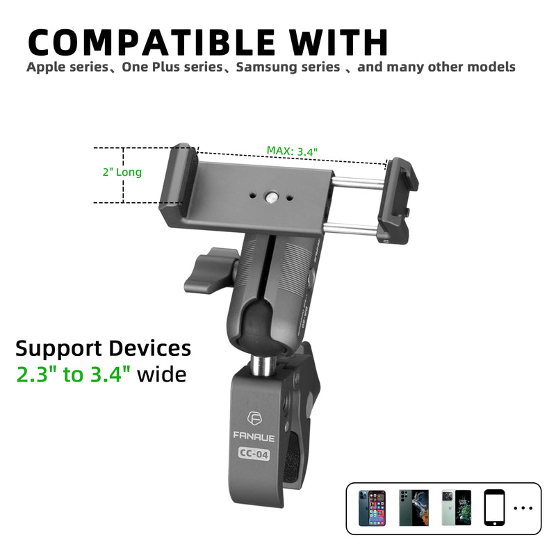 Load image into Gallery viewer, FANAUE CPC-08 Motorcycle Phone Mount with High-Speed Secure Lock