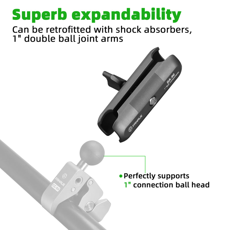 Load image into Gallery viewer, FANAUE DA-90 Double Socket Arm with Dual 1" Ball sockets