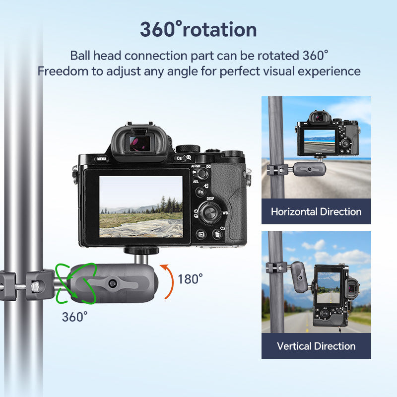 Load image into Gallery viewer, FANAUE GB-02T Action Camera Mount For Handbar Diameter 22-33mm (1&quot; ball)
