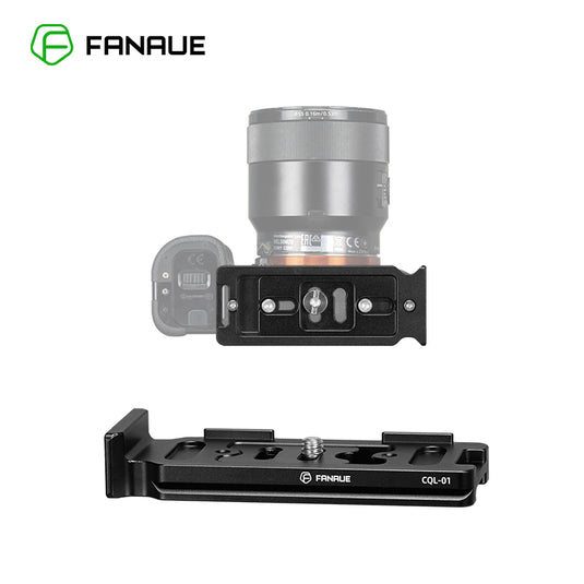 FANAUE Aluminum Universal  L-shaped Quick Release Plate Vertical Holder for Camera