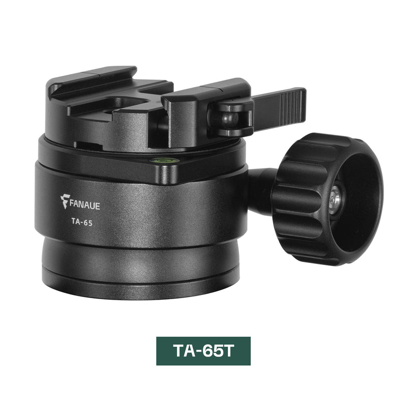 Load image into Gallery viewer, FANAUE TA-65T Ball Head Tripod Leveling Base with ARCA Clamp Bubble Level Function for Camera Shooting &amp; Hunting Mounts Product
