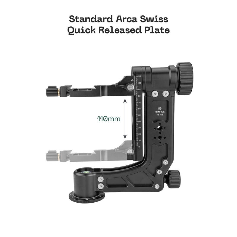 Load image into Gallery viewer, FANAUE  360 Degree Panoramic Gimbal Head Aluminum Load 66 lbs (30 Kgs)(PG-02)
