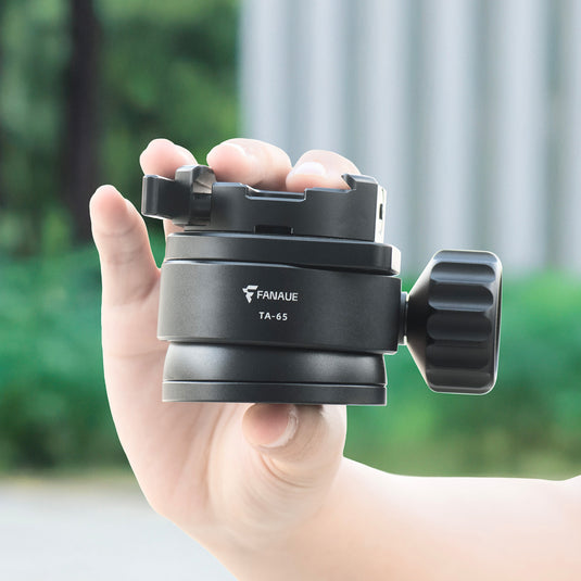 FANAUE TA-65T Ball Head Tripod Leveling Base with ARCA Clamp Bubble Level Function for Camera Shooting & Hunting Mounts Product