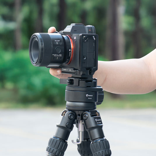FANAUE TA-65T Ball Head Tripod Leveling Base with ARCA Clamp Bubble Level Function for Camera Shooting & Hunting Mounts Product