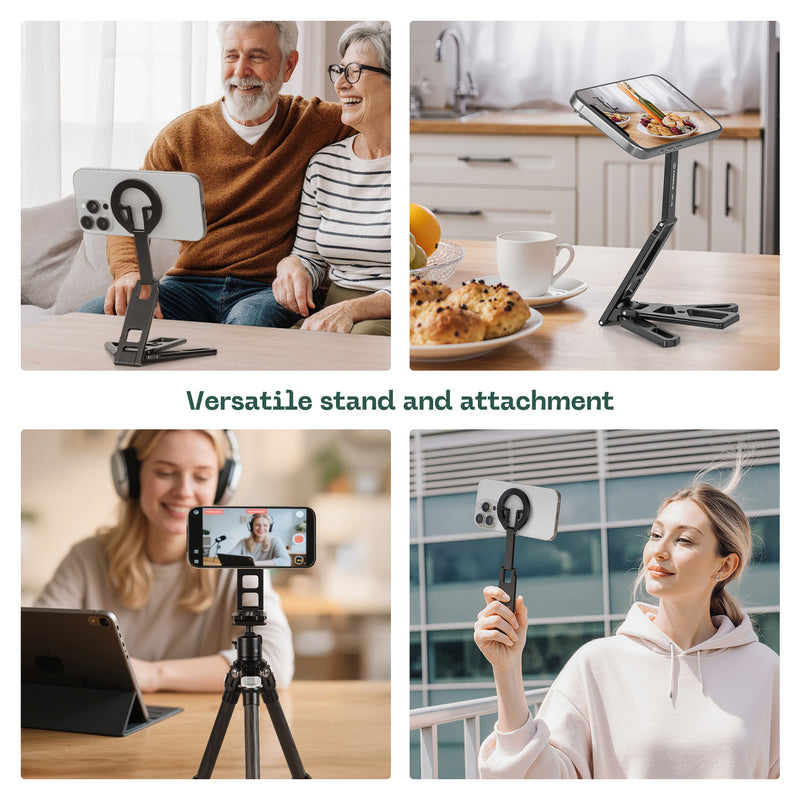 Load image into Gallery viewer, FANAUE MT-06 Foldable Magnetic Phone Holder Desktop Mini Tripod Phone Stand
