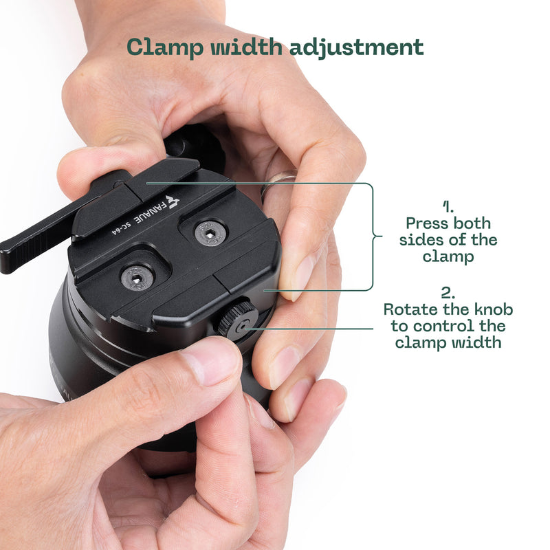 Load image into Gallery viewer, FANAUE IN-60T Inverted Ball Head For Shooting Hunting Load 30kg
