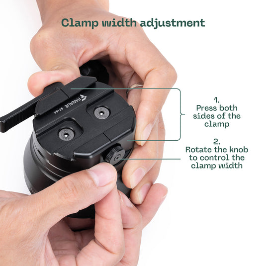 FANAUE IN-60T Inverted Ball Head For Shooting Hunting Load 30kg