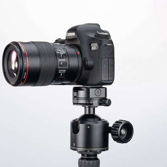 FANAUE XB-55T Precision Rotation Scale Panoramic Ball Head With Arca Quick Release Plate Precision Rotation Scale For Shooting Hunting photography (Load 30KG))