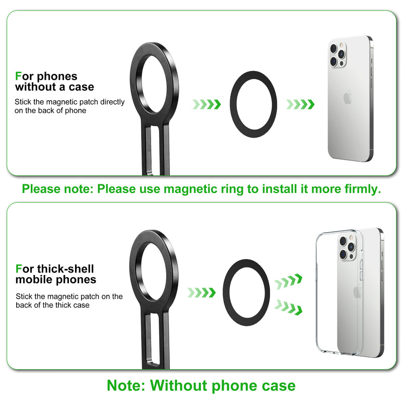 Load image into Gallery viewer, FANAUE Magnetic Pocket Phone Tripod Foldable Compatible with Magsafe iPhone Plus Pro Max Series, Magnetic Phone Holder for 4.5-7.5&quot; phone
