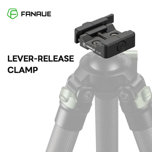 FANAUE SC-ARC Bipod Clamp Quick Release Lever-Release Arca Swiss RRS Rifle Saddle Mount Dovetail to Picatinny Adapter for monopods & bipods Hunting Tripod