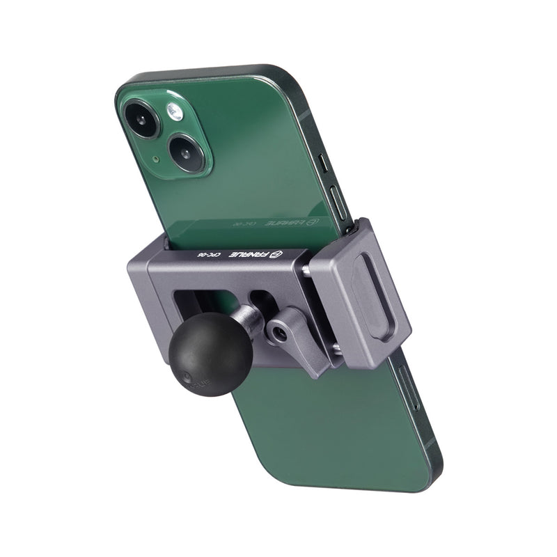 Load image into Gallery viewer, FANAUE Aluminum Phone Holder with 1&quot; Ball Head Adapter for 6-8.5&quot; Smartphone
