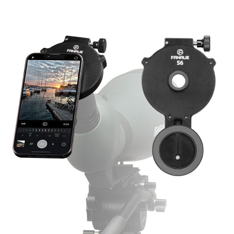 Load image into Gallery viewer, FANAUE Smartphone Digiscoping Adapter with Magnetic Mount For for Binoculars and Spotting Scope
